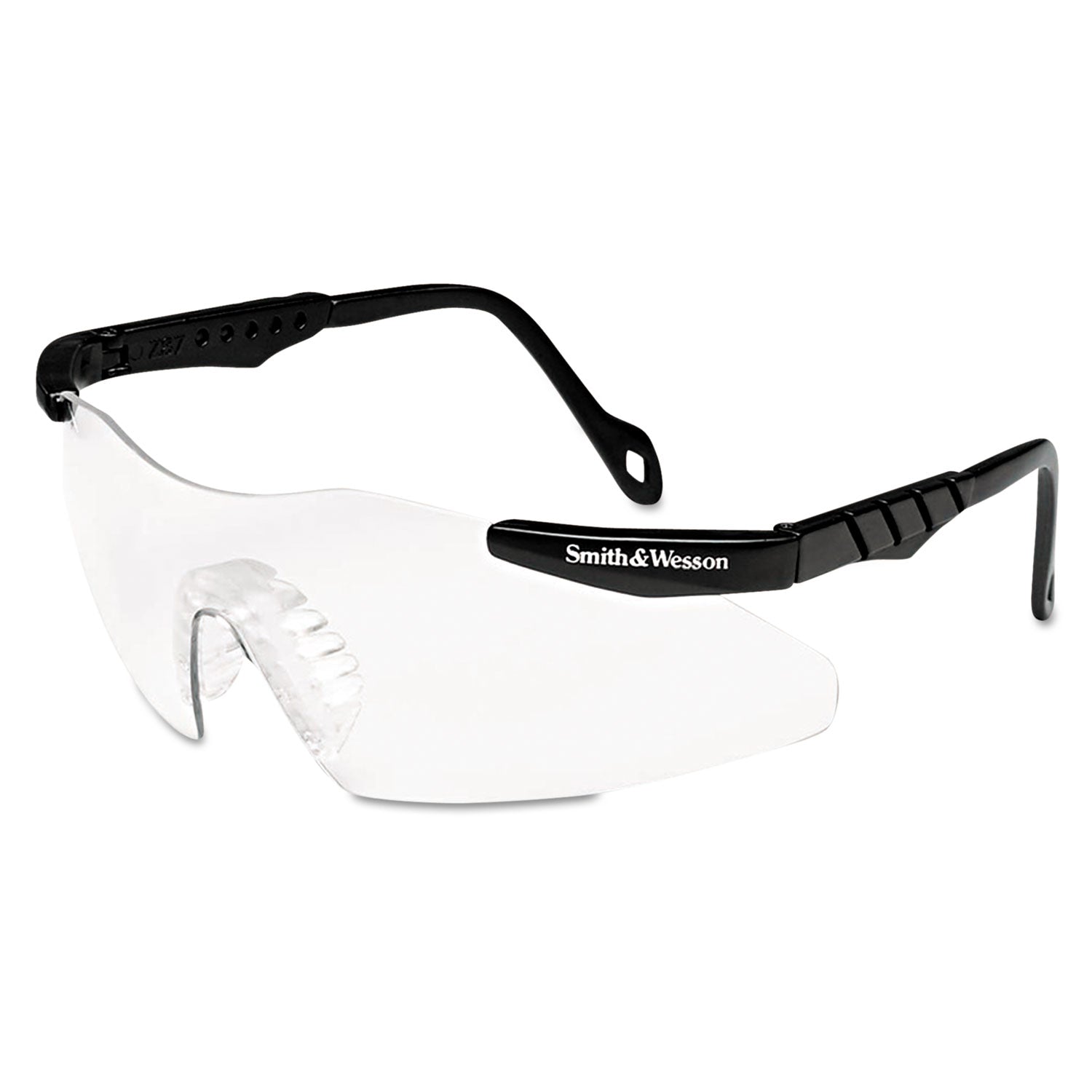 Magnum 3G Safety Eyewear, Black Frame, Clear Lens - 