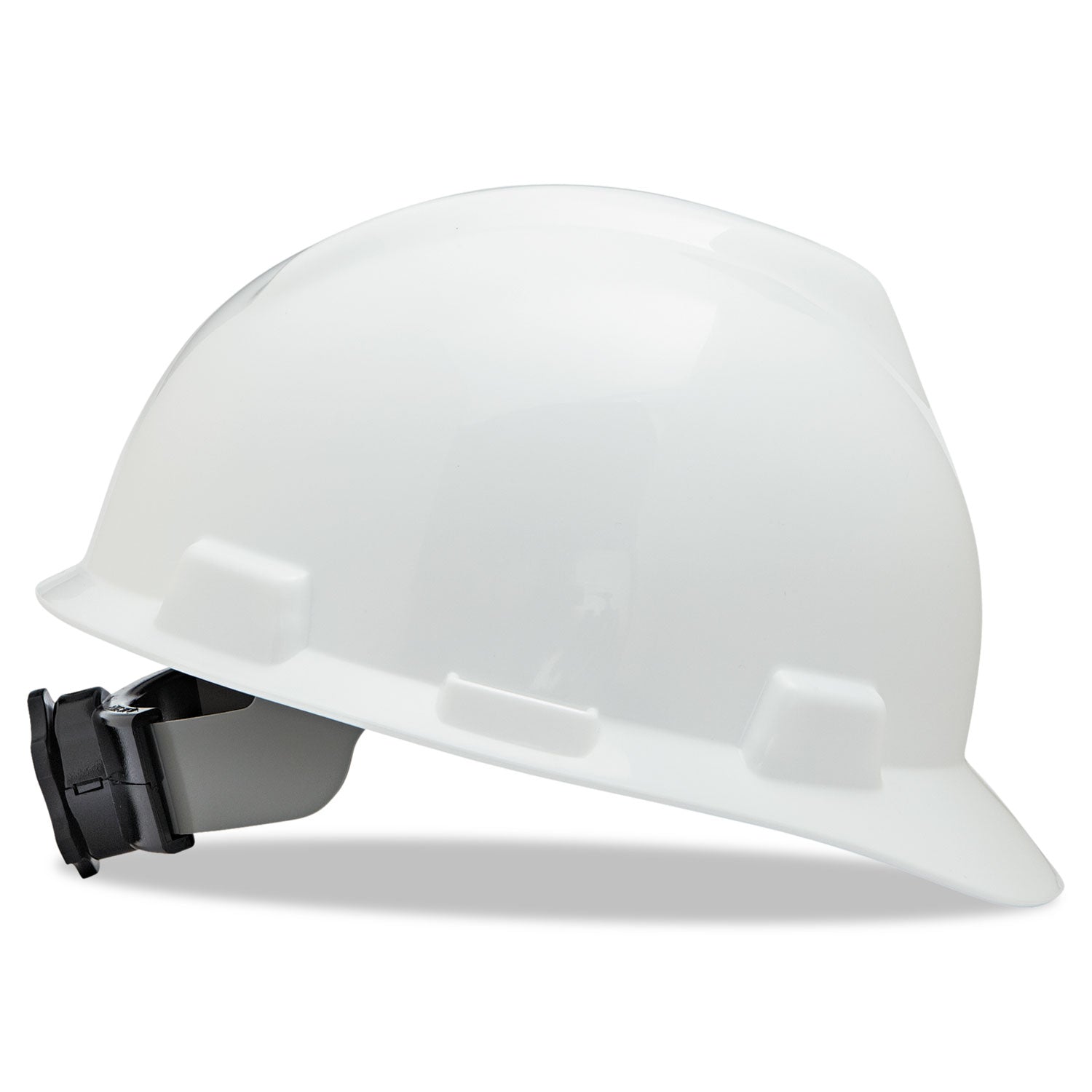 V-Gard Hard Hats, Ratchet Suspension, Size 6.5 to 8, White - 