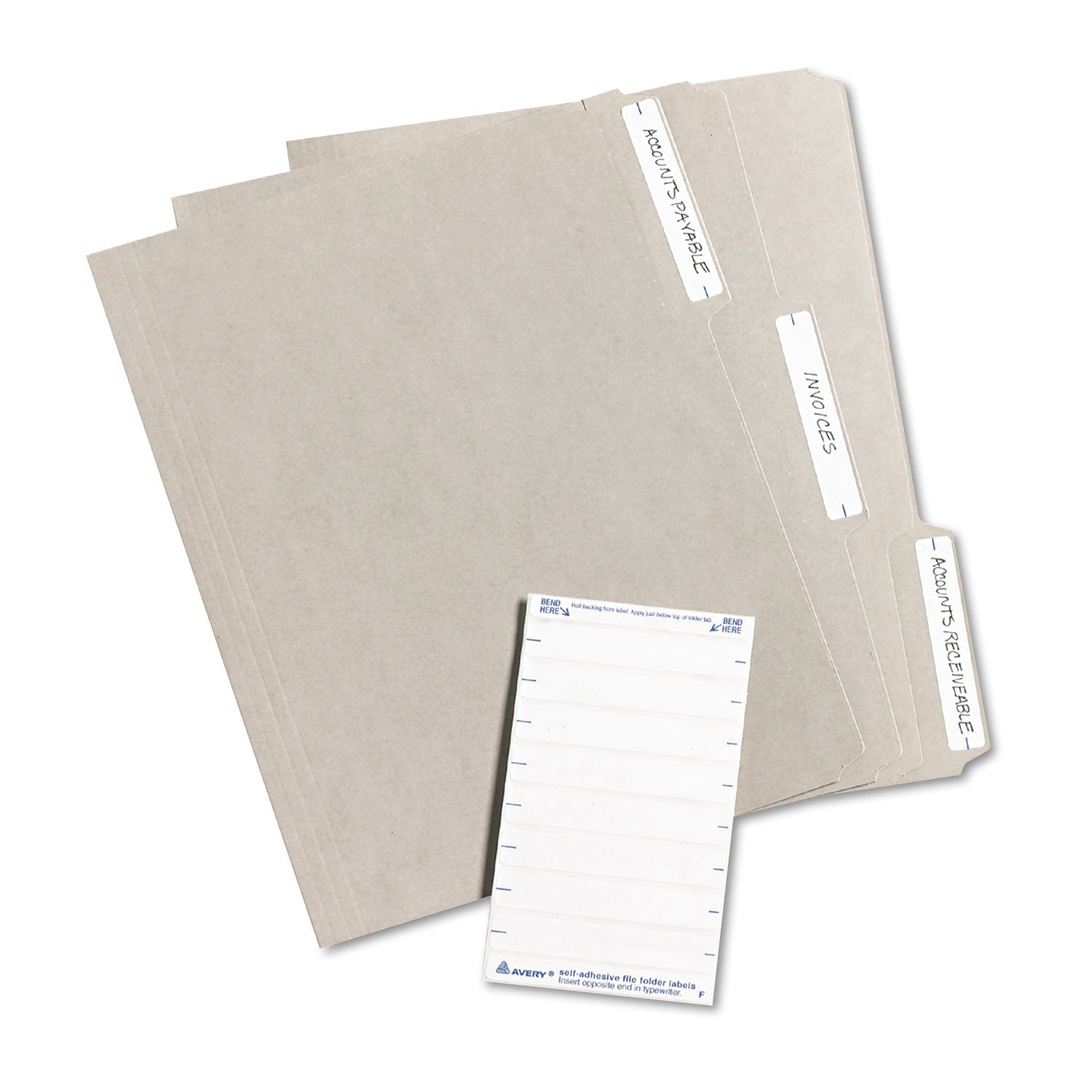 Printable 4" x 6" - Permanent File Folder Labels, 0.69 x 3.44, White, 7/Sheet, 36 Sheets/Pack, (5202)