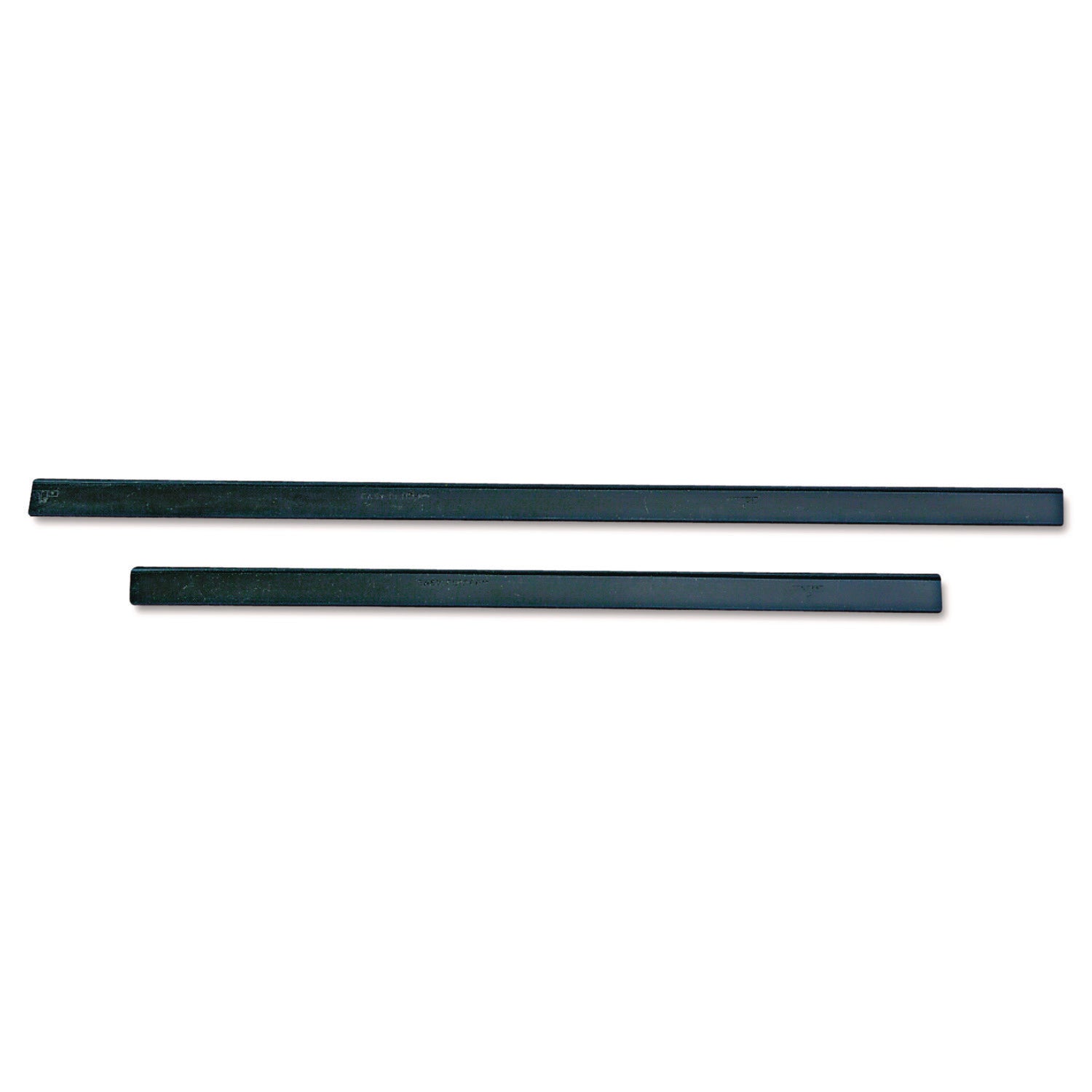 Unger ErgoTec 12" Soft Rubber Squeegee Blades - 12" Length - Long Lasting, Streak-free - Rubber - 12 / Pack - Black