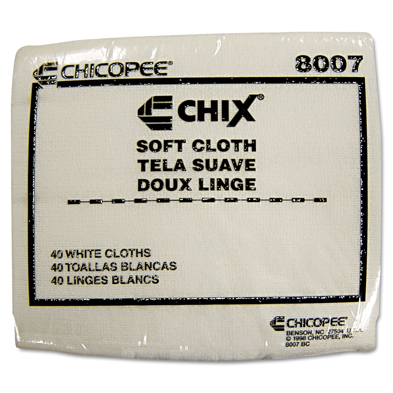 Soft Cloths, 13 x 15, White, 40/Pack, 30 Packs/Carton - 