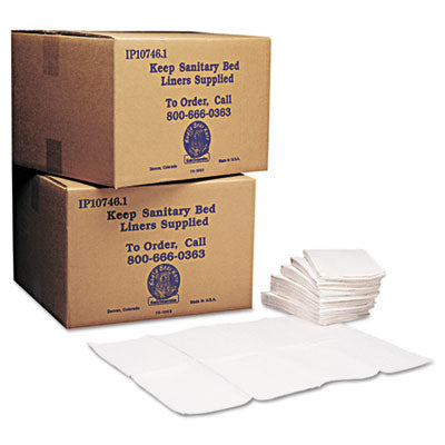 Baby Changing Station Sanitary Bed Liners, 13 x 19, White, 500/Carton - 