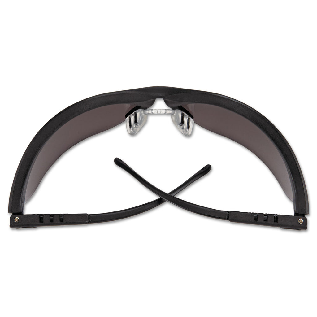 Klondike Safety Glasses, Matte Black Frame, Gray Lens, 12/Box