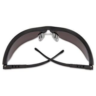 Klondike Safety Glasses, Matte Black Frame, Gray Lens, 12/Box