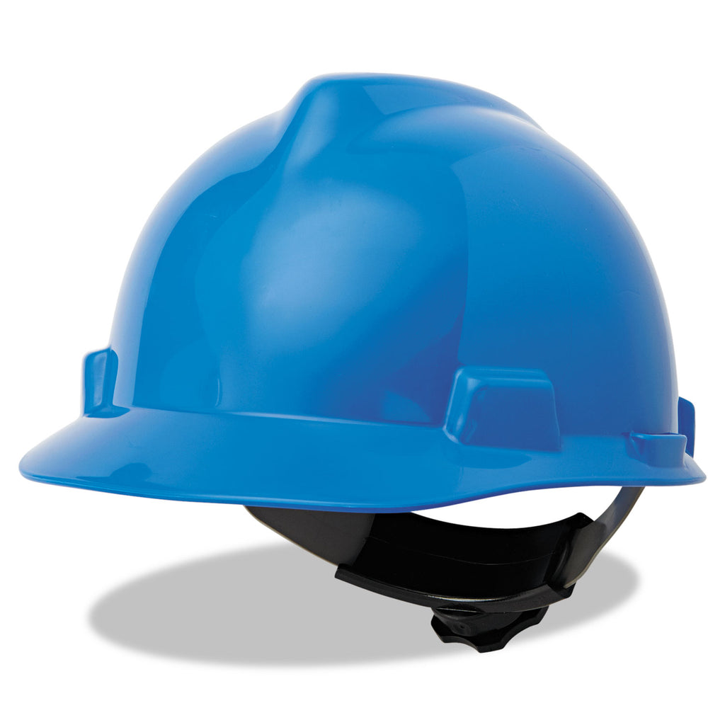 V-Gard Hard Hats, Ratchet Suspension, Size 6.5 to 8, Blue - 