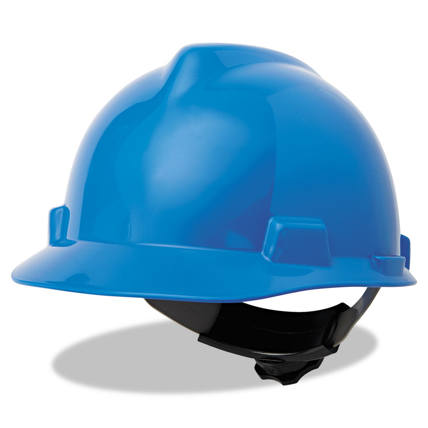 V-Gard Hard Hats, Ratchet Suspension, Size 6.5 to 8, Blue - 