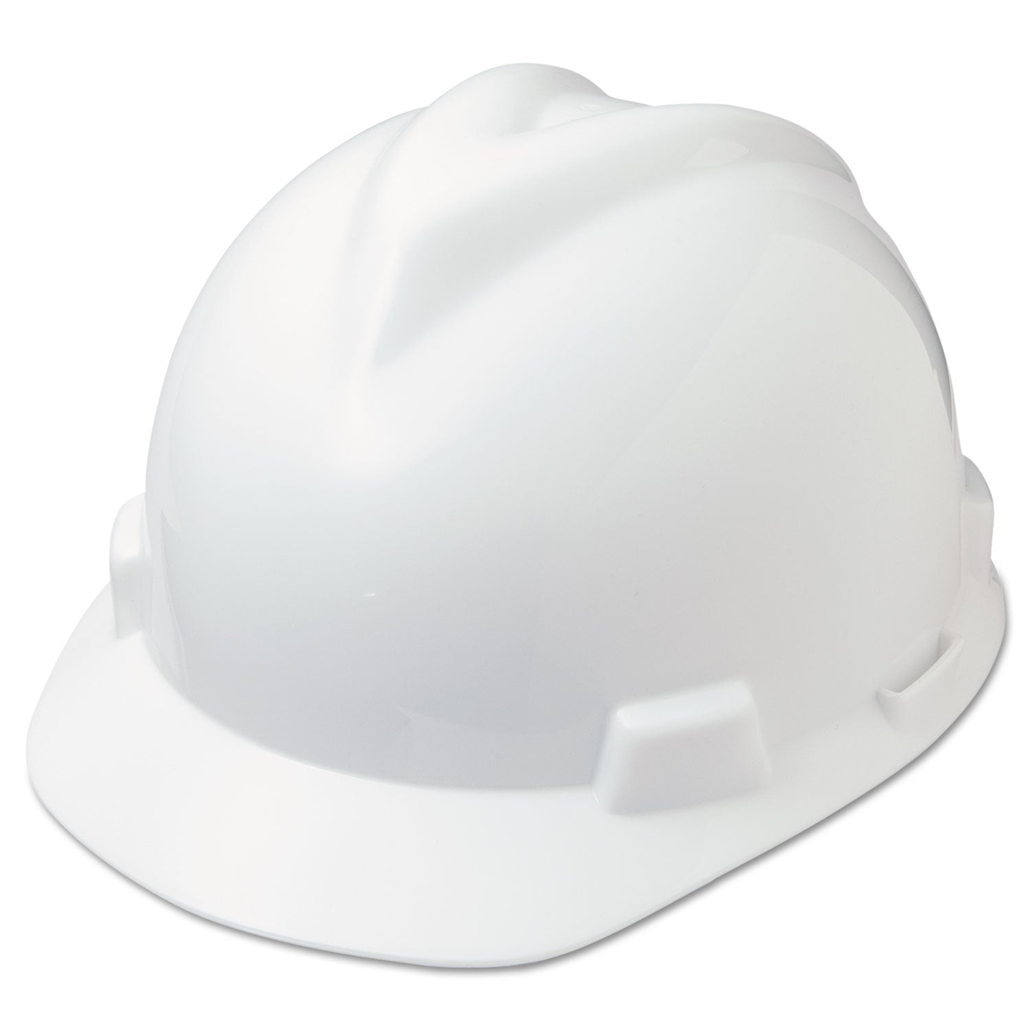 V-Gard Hard Hats, Ratchet Suspension, Size 6.5 to 8, White - 