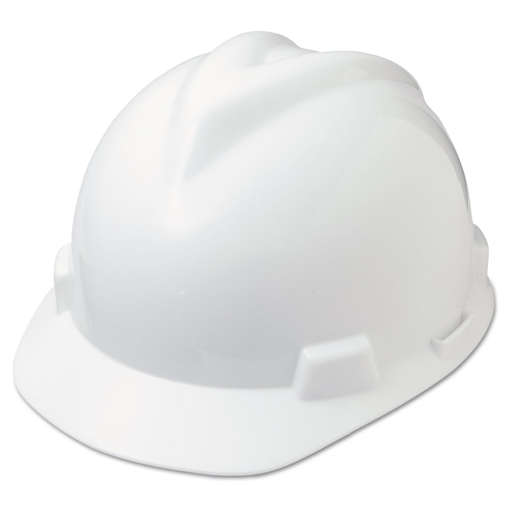 V-Gard Hard Hats, Ratchet Suspension, Size 6.5 to 8, White
