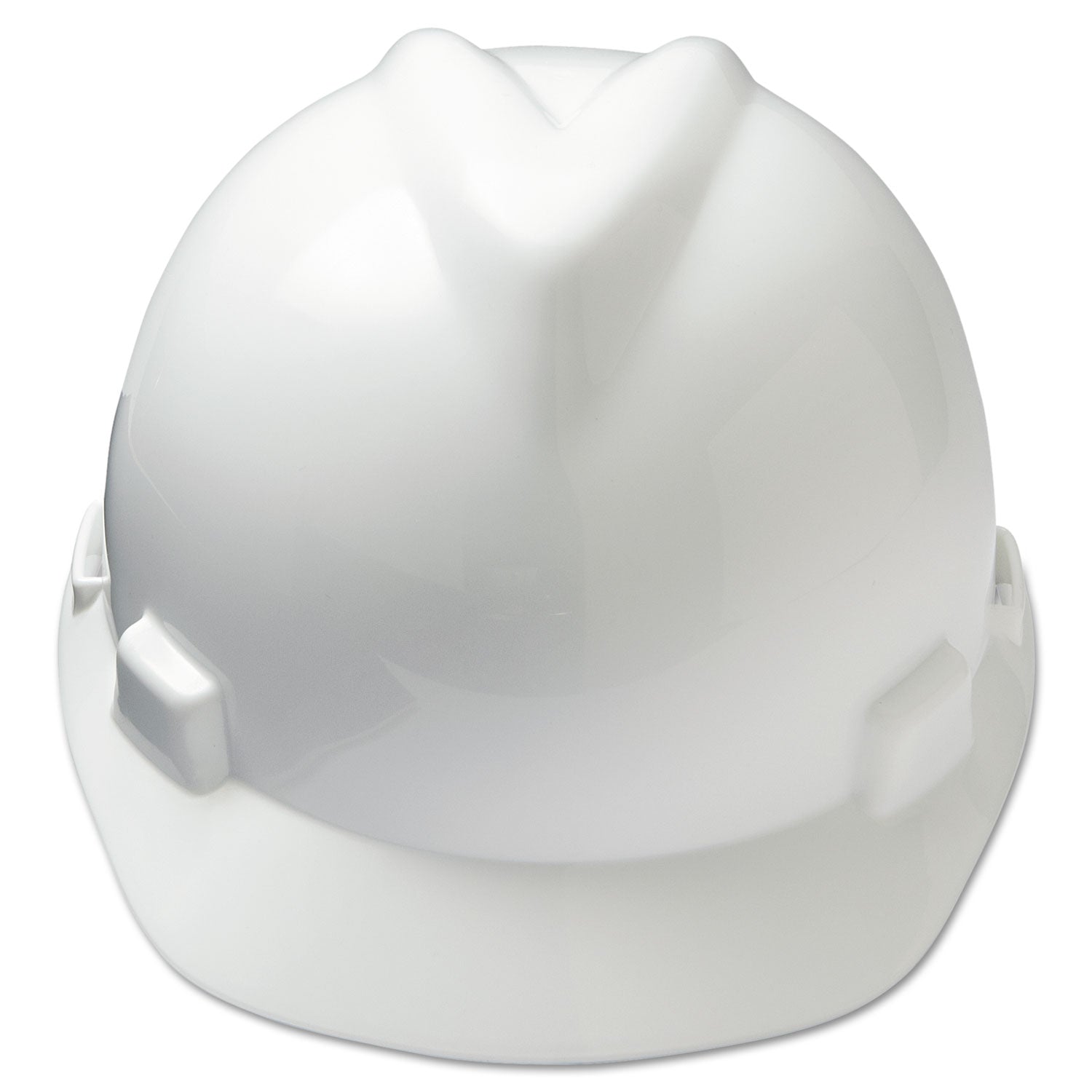 V-Gard Hard Hats, Ratchet Suspension, Size 6.5 to 8, White - 