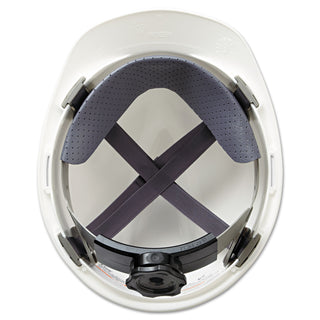 V-Gard Hard Hats, Ratchet Suspension, Size 6.5 to 8, White