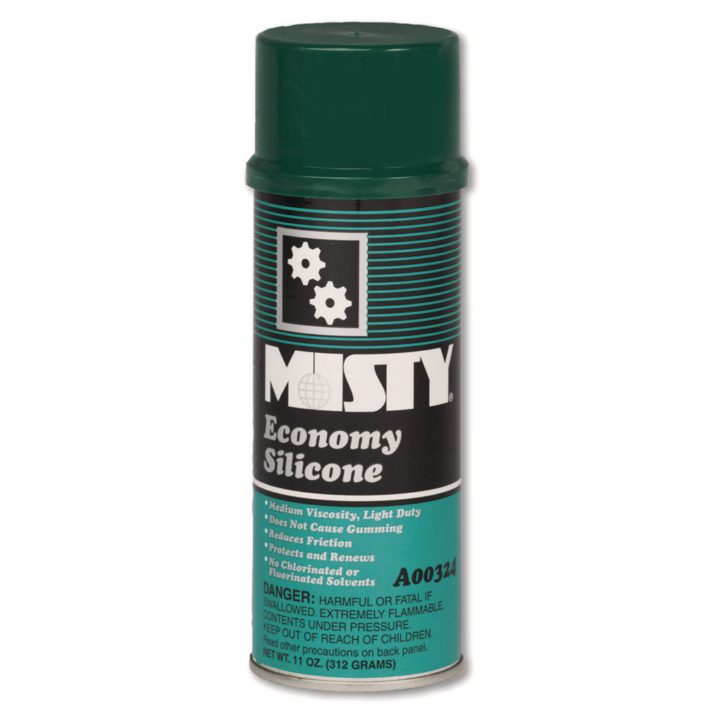 Economy Silicone Spray Lubricant, 11 oz Aerosol Can, 12/Carton