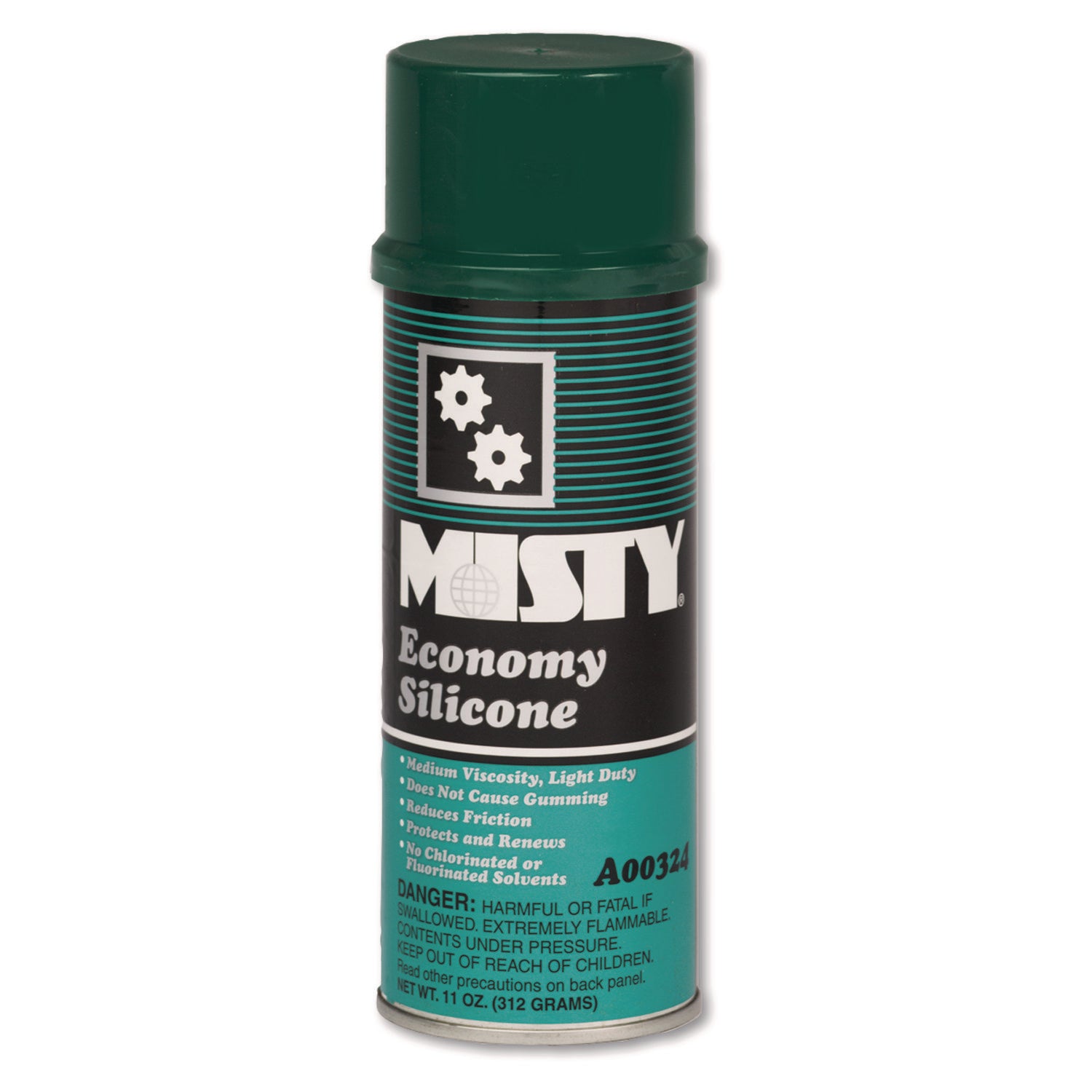 Economy Silicone Spray Lubricant, 11 oz Aerosol Can, 12/Carton