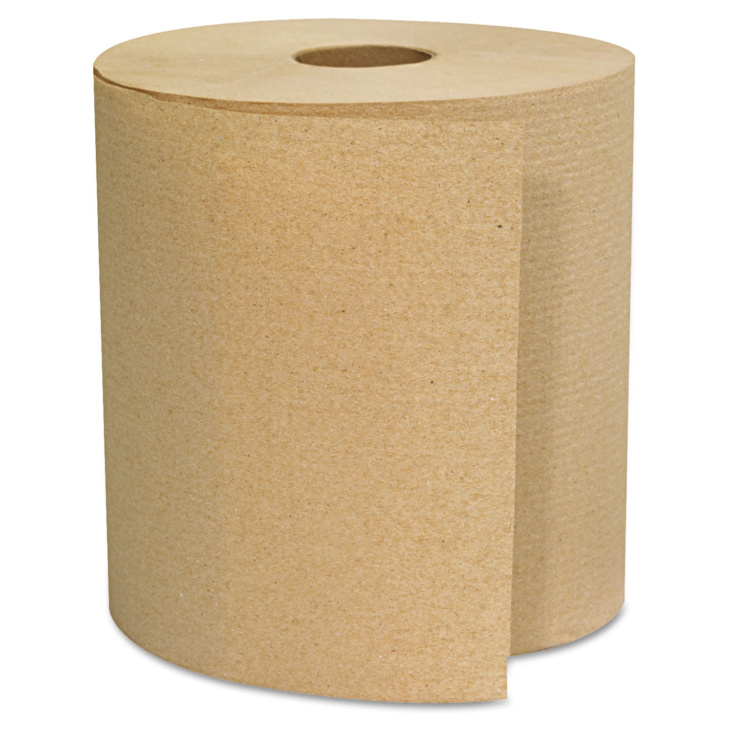 Hardwound Towels, 1-Ply, 800 ft, Brown, 6 Rolls/Carton - 