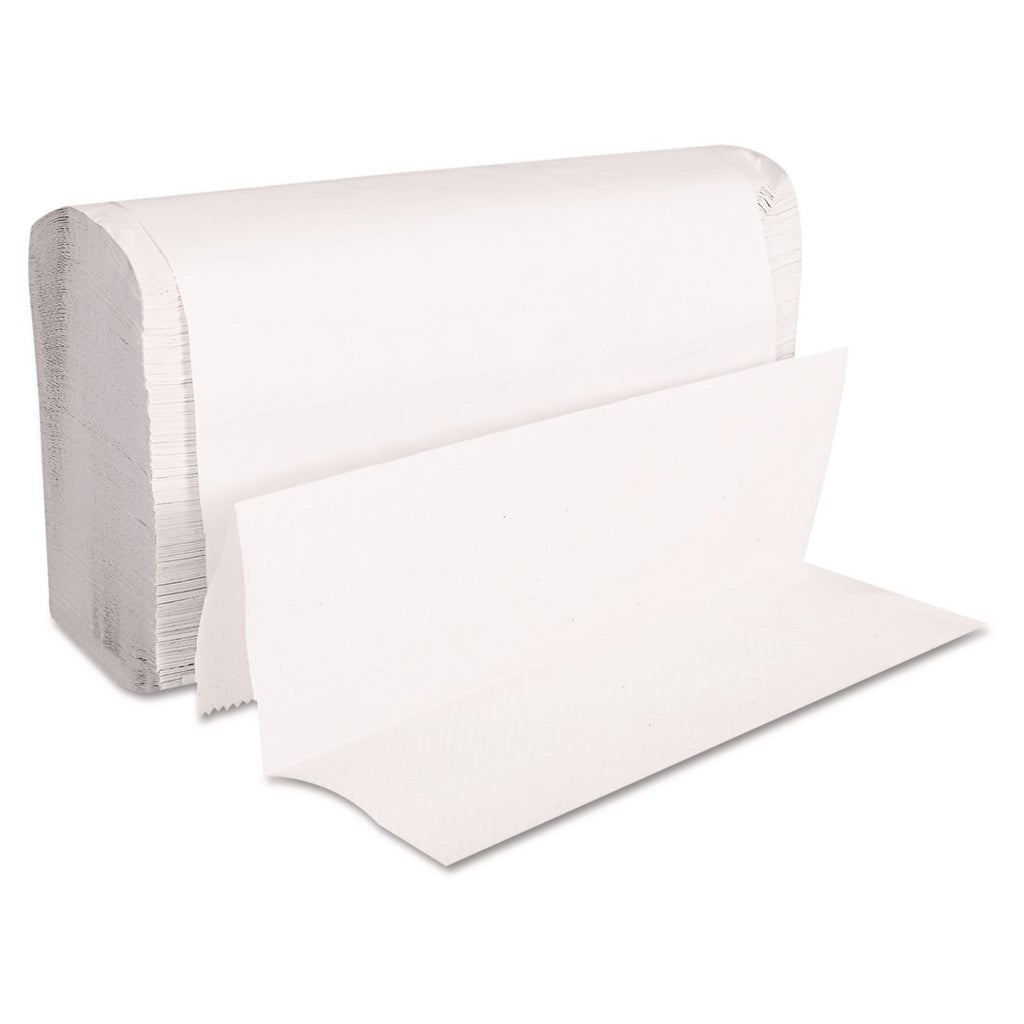 Folded Paper Towels, Multifold, 9 x 9.45, White, 250 Towels/Pack, 16 Packs/Carton