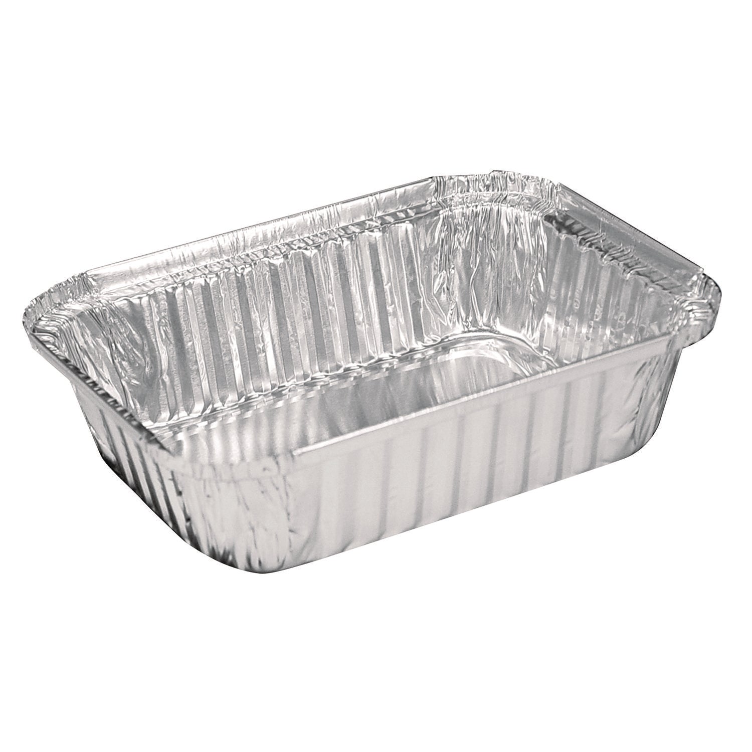 Aluminum Oblong Pan, 1.5-lb Capacity, 5.13 x 7.06 x 1.69, Silver, 500/Carton
