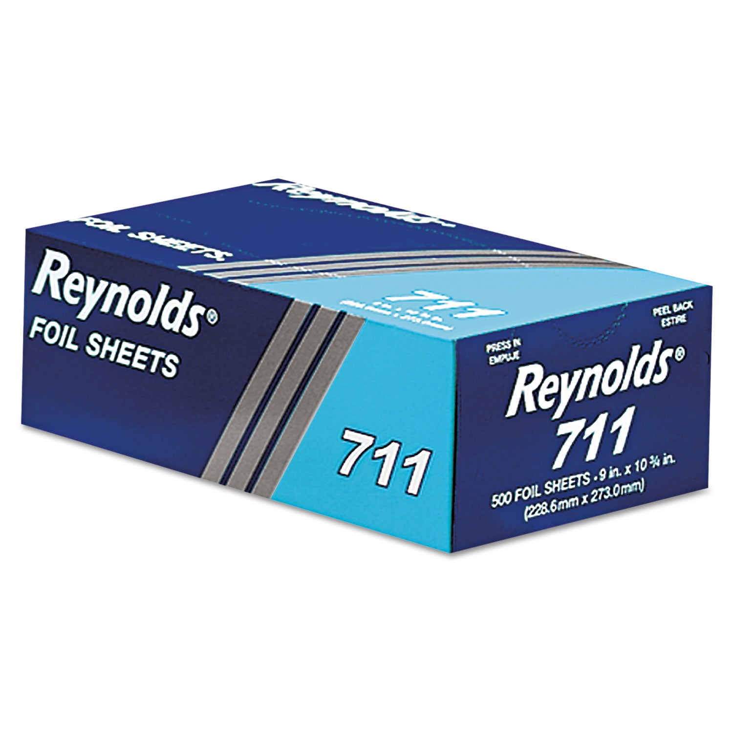 Pop-Up Interfolded Aluminum Foil Sheets, 9 x 10.75, Silver, 500/Box, 6 Boxes/Carton