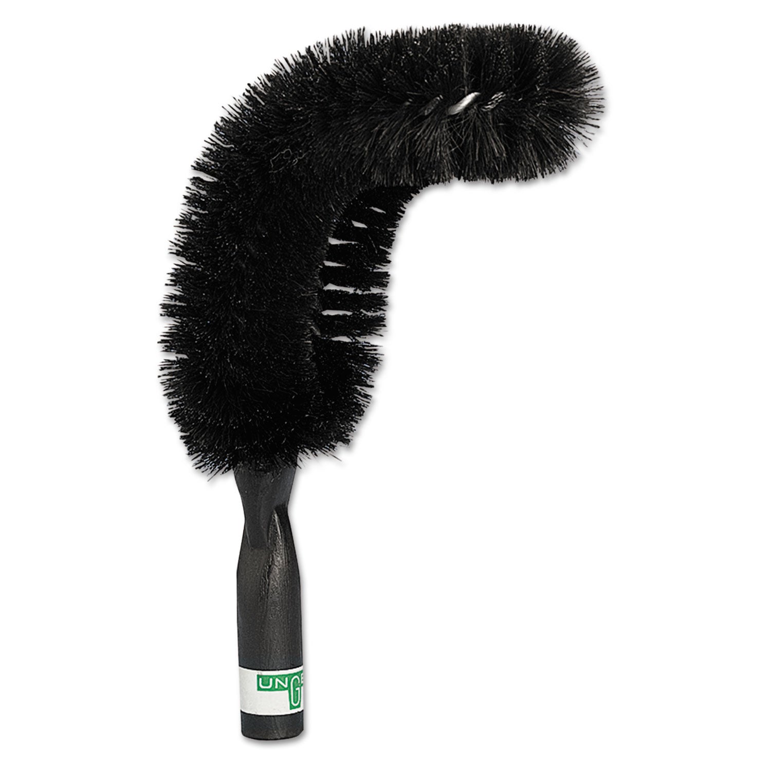 StarDuster Pipe Brush, Green Polypropylene Bristles, 7.5" Brush, 6" Black Plastic Handle - 