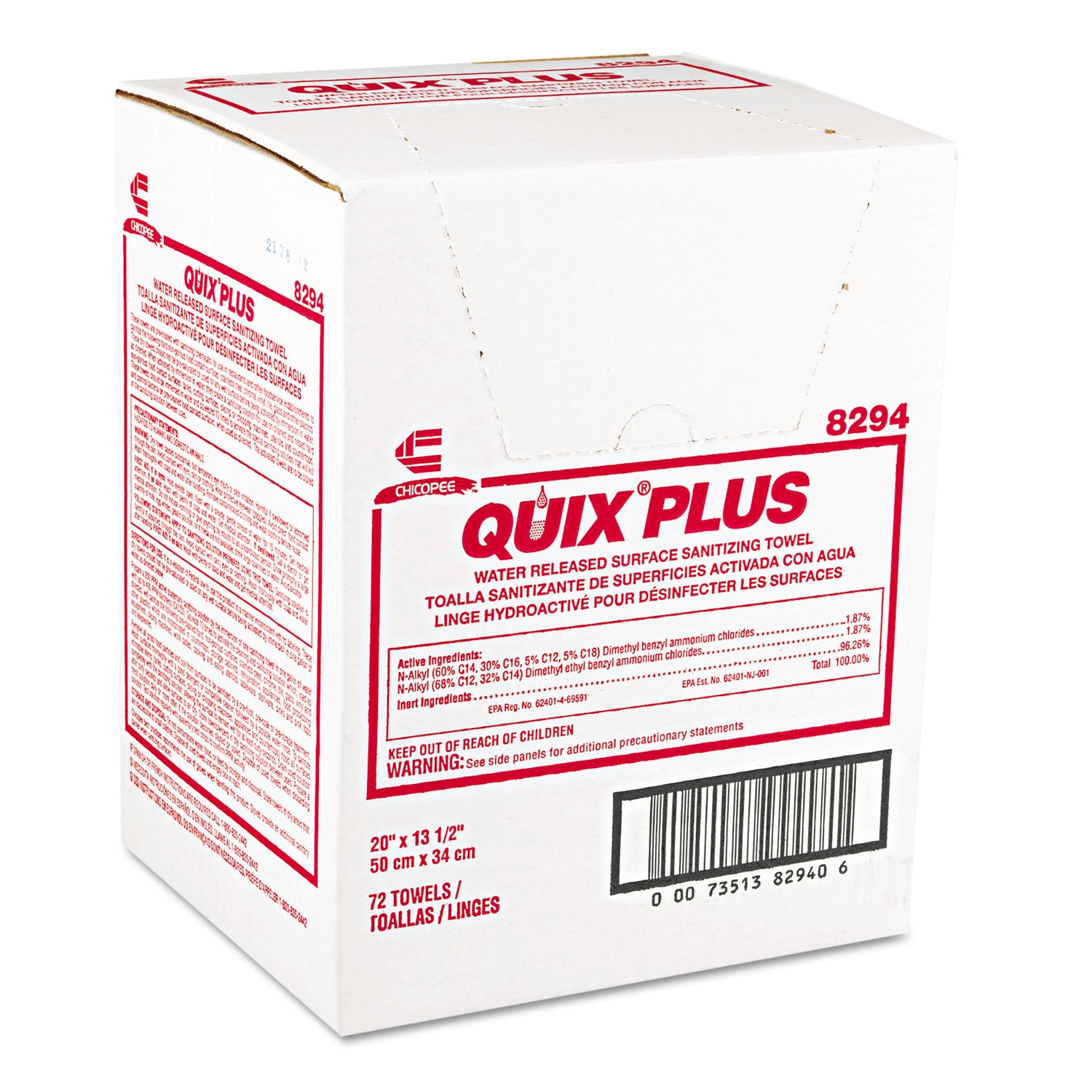quix-plus-cleaning-and-sanitizing-towels-135-x-20-pink-72-carton_chi8294 - 1