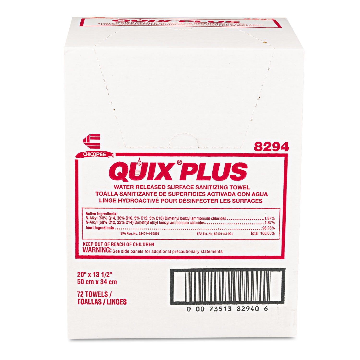 quix-plus-cleaning-and-sanitizing-towels-135-x-20-pink-72-carton_chi8294 - 2