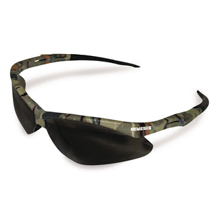 V30 NEMESIS Safety Eyewear, Plastic Camo Frame, Smoke Polycarbonate Lens, 12/Box