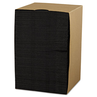 Beverage Napkins, 2-Ply, 9 1/2 x 9 1/2, Black, 1000/Carton