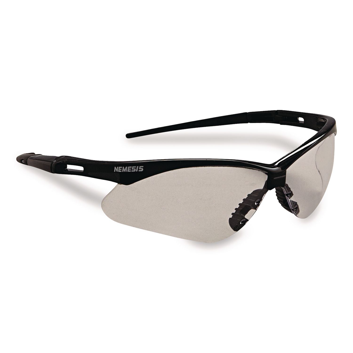 Nemesis Safety Glasses, Black Frame, Clear Anti-Fog Lens