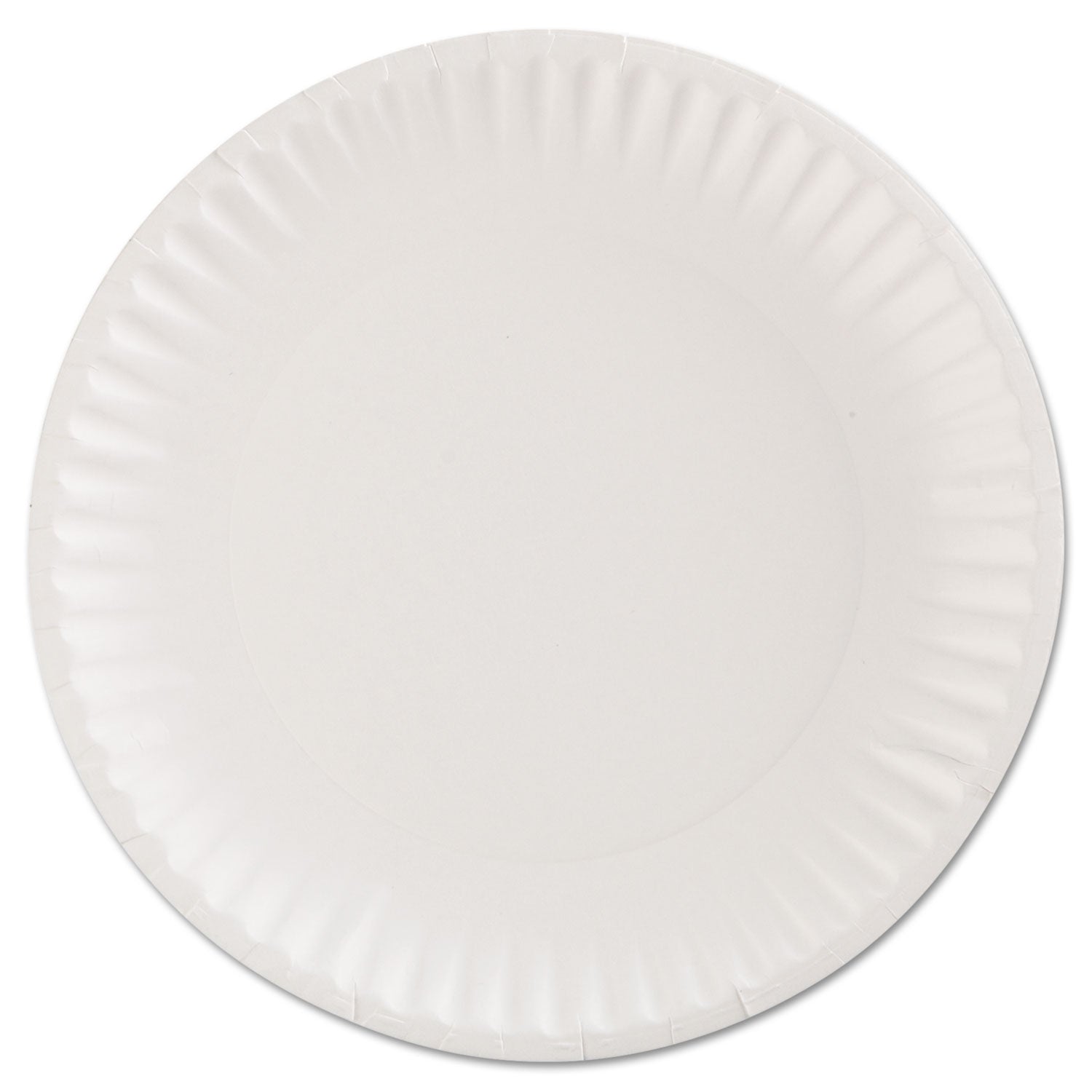 Gold Label Coated Paper Plates, 9" dia, White, 100/Pack, 10 Packs/Carton - 