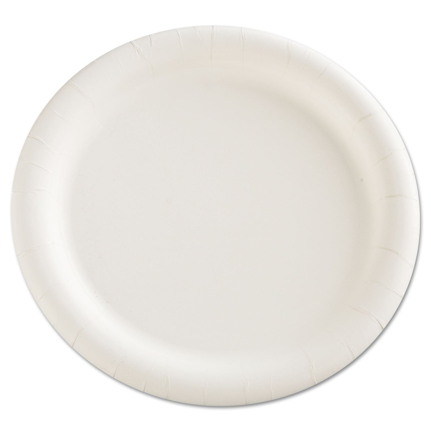Premium Coated Paper Plates, 9" dia, White, 125/Pack, 4 Packs/Carton - 