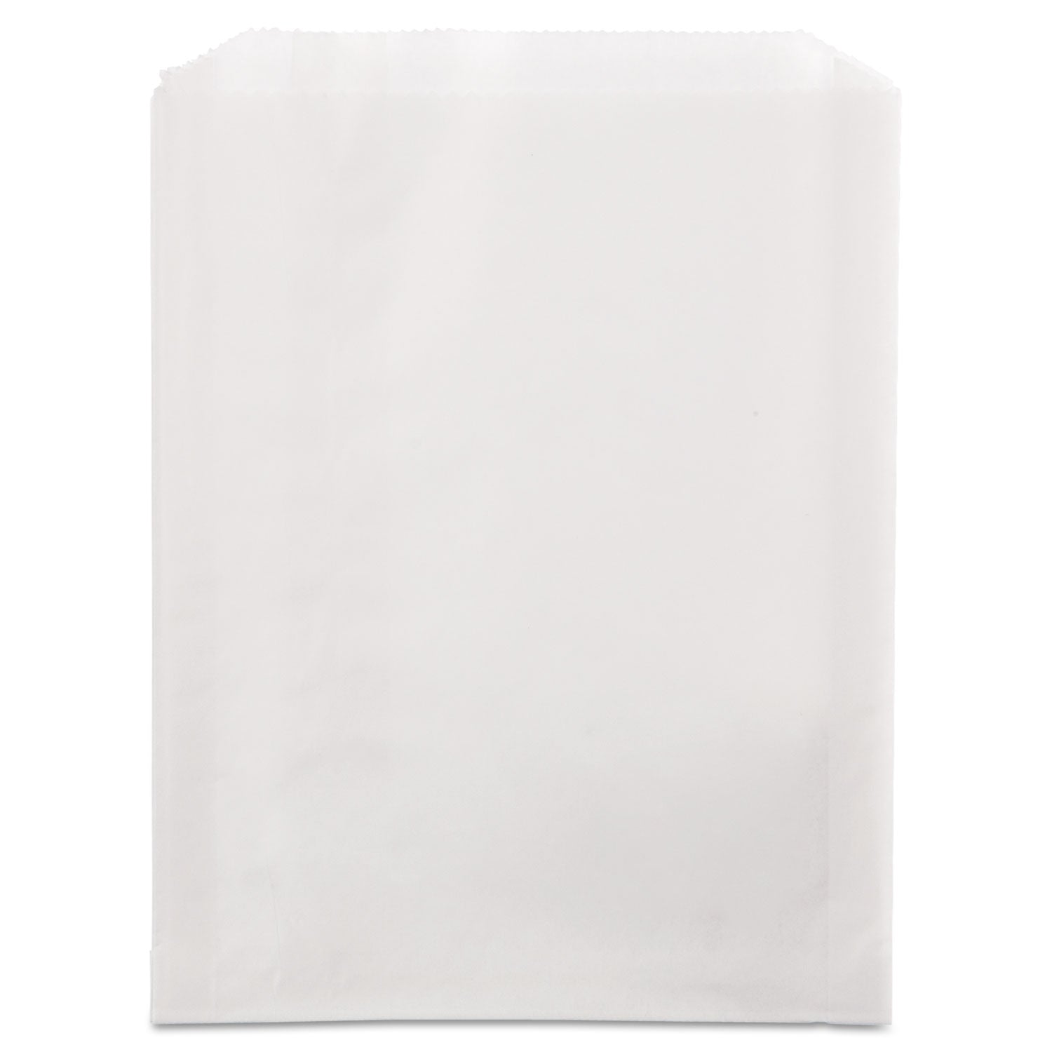 Grease-Resistant Single-Serve Bags, 6.5" x 8", White, 2,000/Carton
