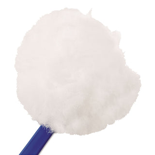 Impact Deluxe Toilet Bowl Mop - 5.75" Head - 12" Polypropylene Handle - Acid Resistant, Lightweight, Fatigue-free - 100 / Carton - Blue, White