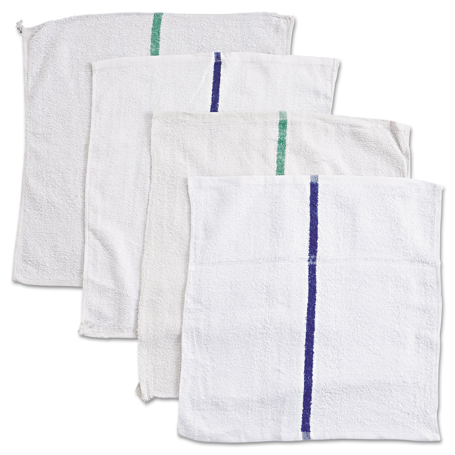 Counter Cloth/Bar Mop, 15.5 x 17, White, Cotton, 60/Carton