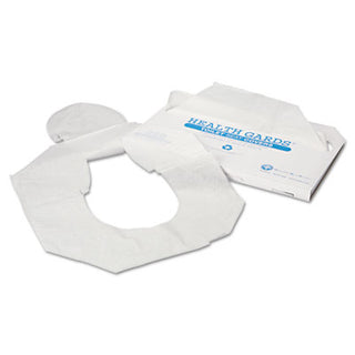 Health Gards Toilet Seat Covers, Half-Fold, 14.25 x 16.5, White, 250/Pack, 4 Packs/Carton - 