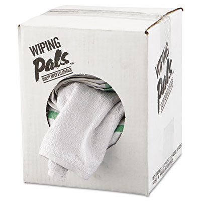 Counter Cloth/Bar Mop, 15.5 x 17, White, Cotton, 60/Carton - 