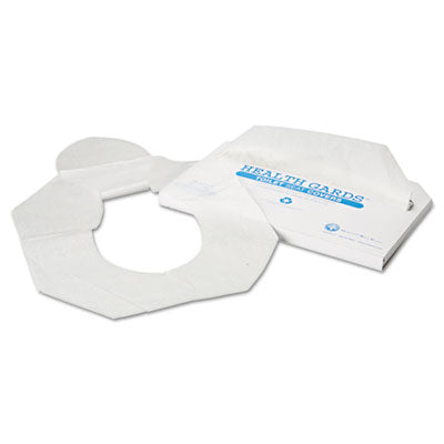 Health Gards Toilet Seat Covers, Half-Fold, 14.25 x 16.5, White, 250/Pack, 10 Boxes/Carton - 