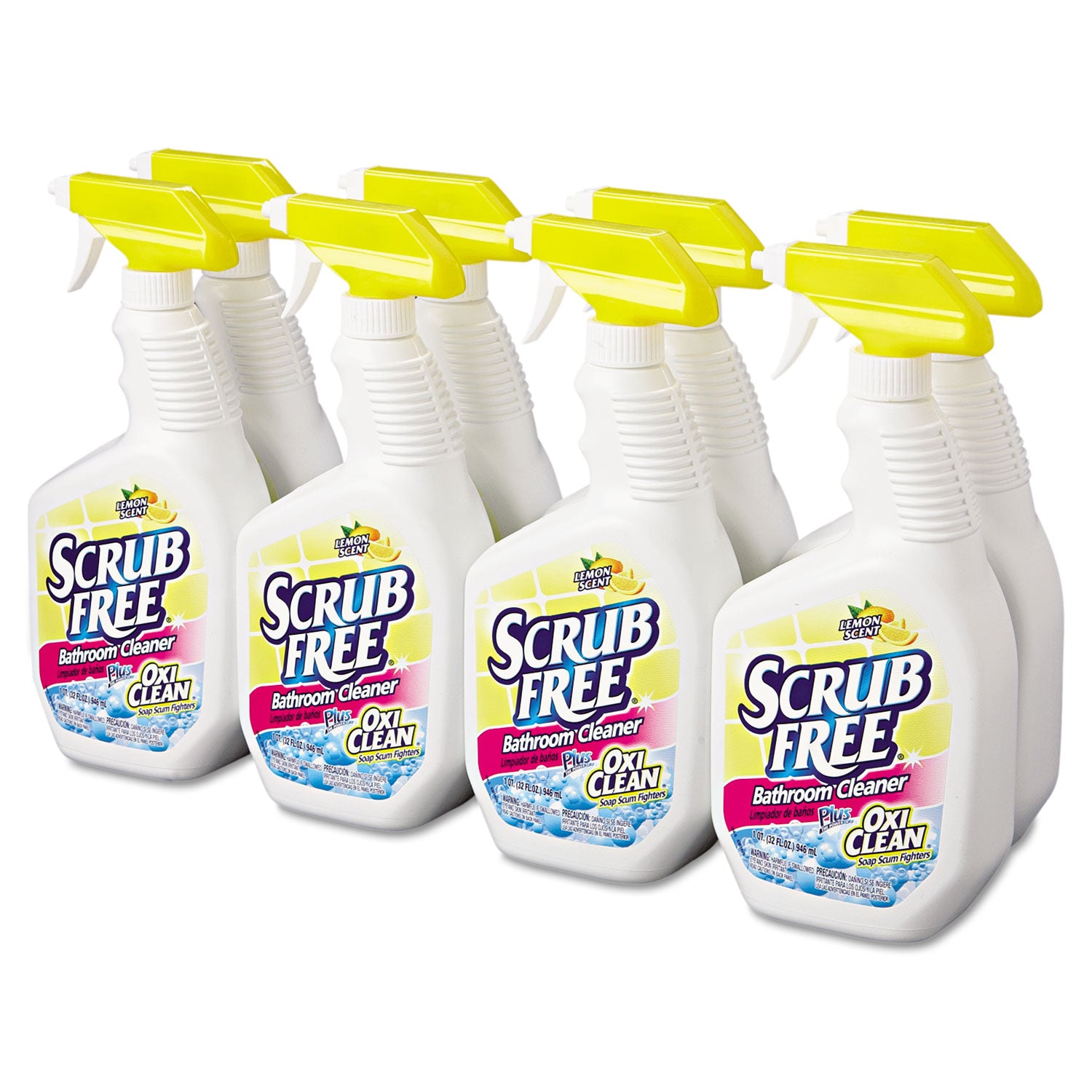 scrub-free-soap-scum-remover-lemon-32-oz-spray-bottle-8-carton_cdc3320000105 - 2