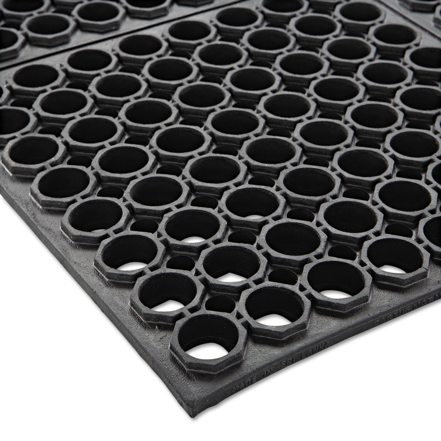 Safewalk Heavy-Duty Anti-Fatigue Drainage Mat, General Purpose, 36 x 60, Black - 