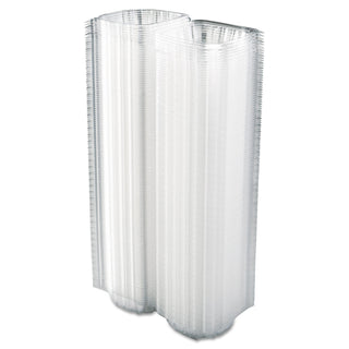 ClearSeal Hinged-Lid Plastic Containers, 5.8 x 6 x 3, Clear, Plastic, 125/Pack, 4 Packs/Carton
