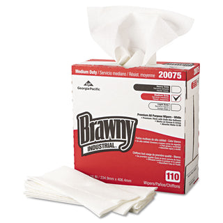 Tall Dispenser All-Purpose DRC Wipers, 1-Ply, 9.25 x 16, Unscented, White, 110/Box 10 Boxes/Carton - 