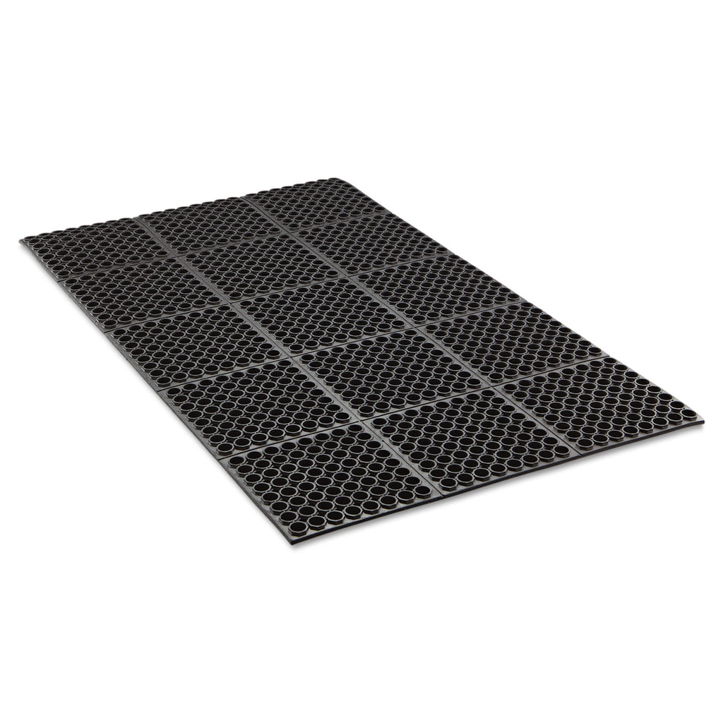Safewalk Heavy-Duty Anti-Fatigue Drainage Mat, General Purpose, 36 x 60, Black - 