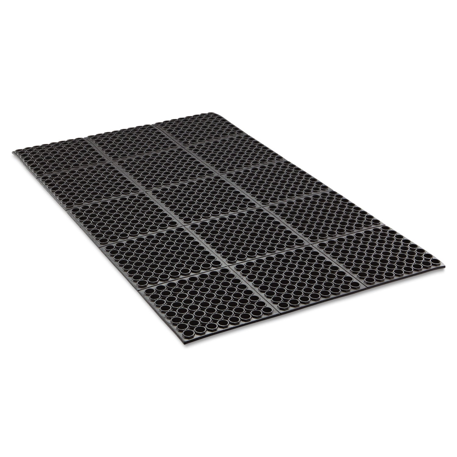 Safewalk Heavy-Duty Anti-Fatigue Drainage Mat, General Purpose, 36 x 60, Black - 