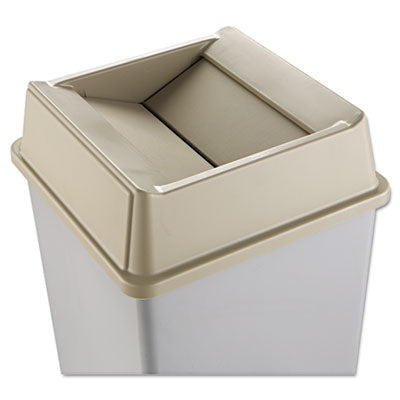 untouchable-square-swing-top-lid-plastic-2013w-x-2013d-x-625h-beige_rcp2664bei - 1