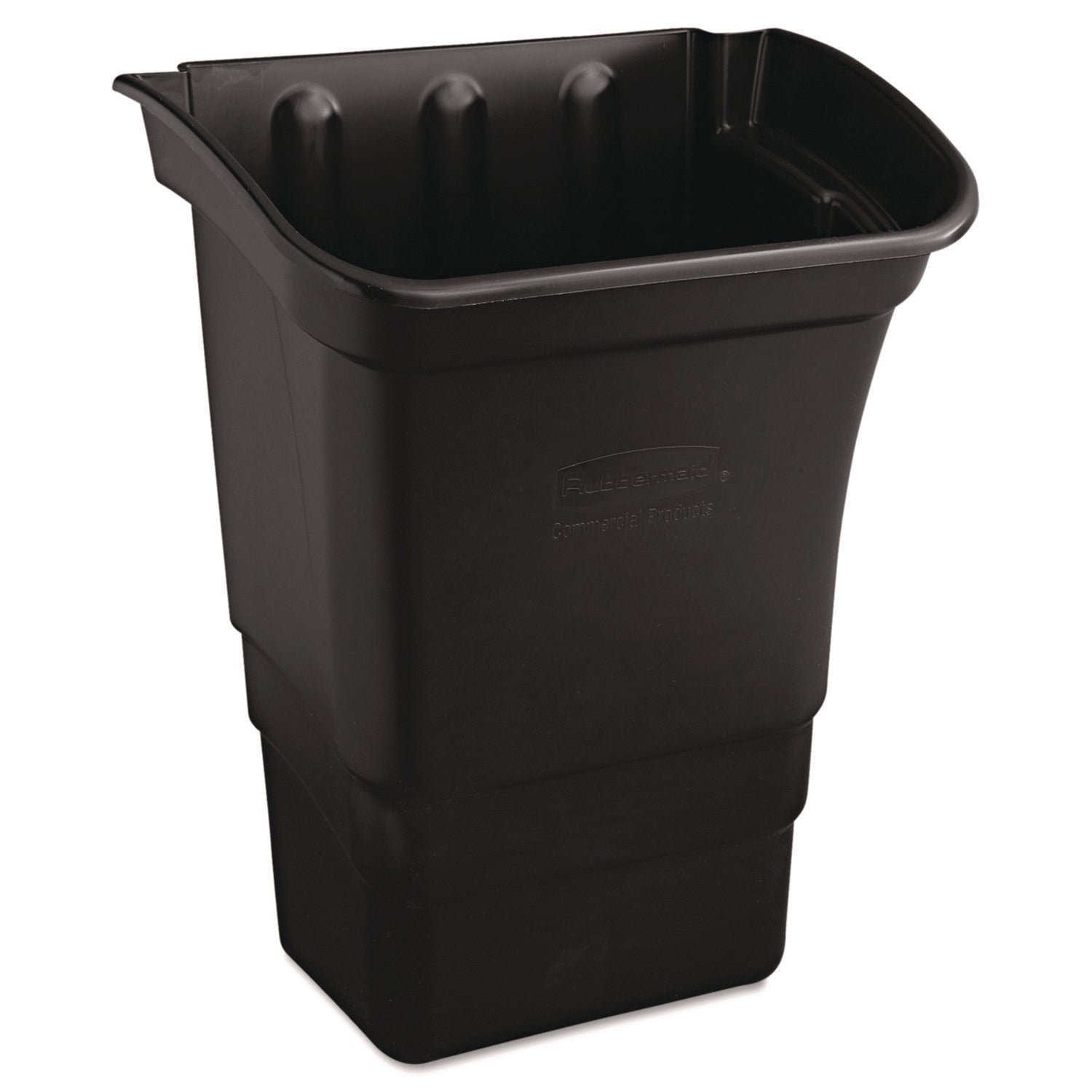 Optional Utility Cart Refuse/Utility Bin, Rectangular, 8gal, Black