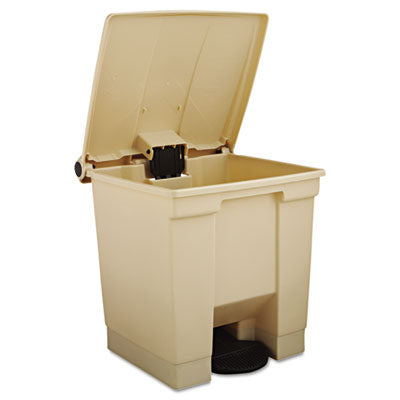 indoor-utility-step-on-waste-container-8-gal-plastic-beige_rcp6143bei - 2
