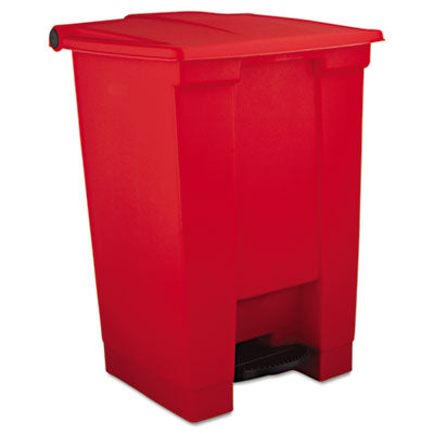 indoor-utility-step-on-waste-container-square-plastic-12gal-red_rcp6144red - 1