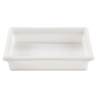 Food/Tote Boxes, 8.5 gal, 26 x 18 x 6, White, Plastic