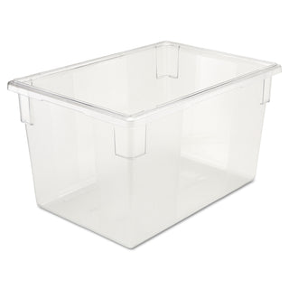 Food/Tote Boxes, 21 1/2gal, 26w x 18d x 15h, Clear