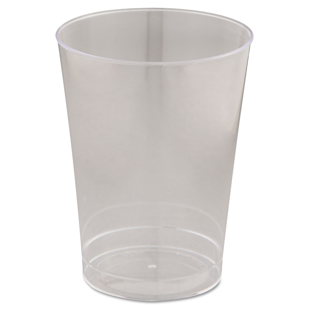 Comet Plastic Tumblers, 10 oz, Clear, 25/Pack, 20 Packs/Carton