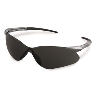 Nemesis VL Safety Glasses, Gunmetal Frame, Smoke Uncoated Lens
