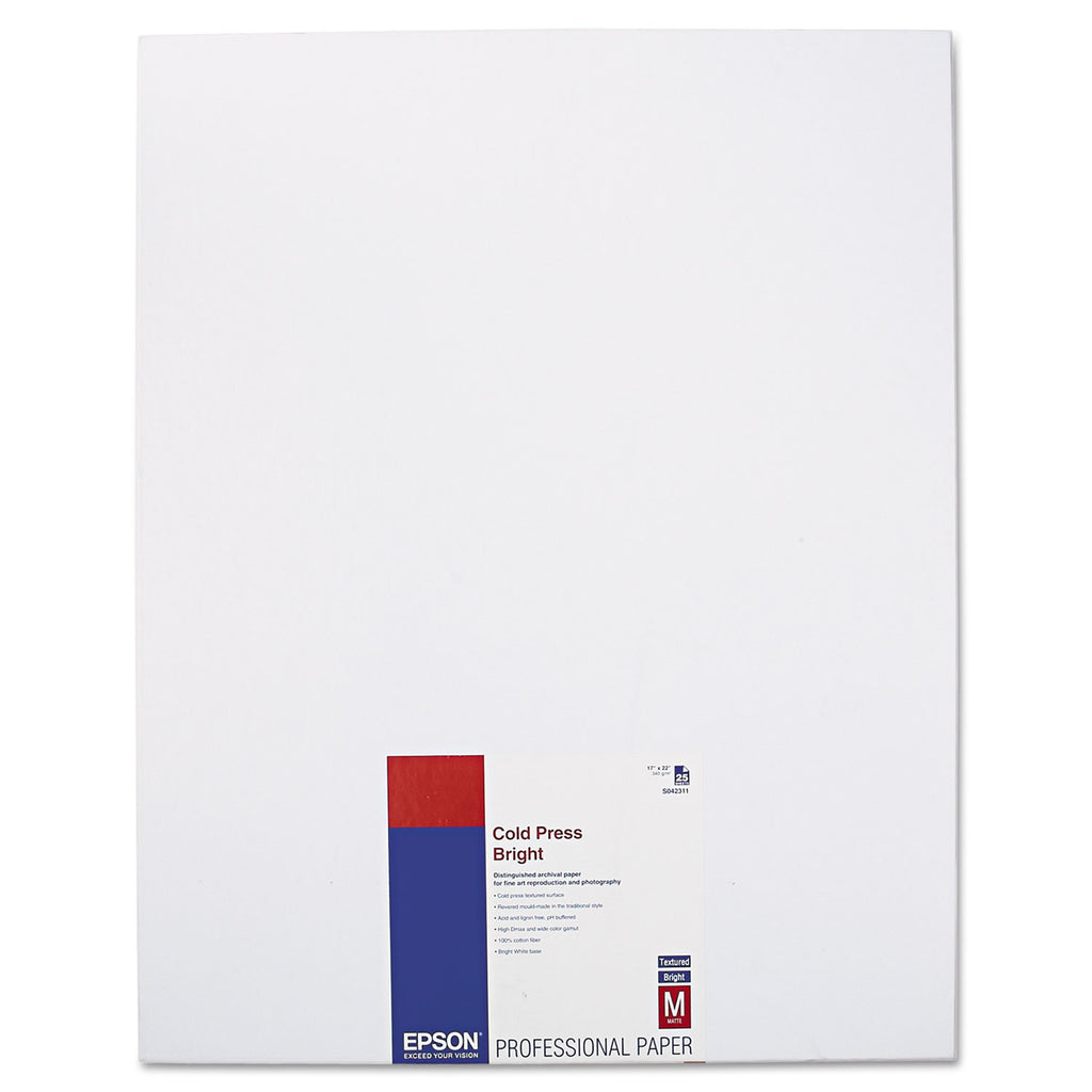cold-press-bright-fine-art-paper-21-mil-17-x-22-textured-matte-white-25-pack_epss042311 - 1