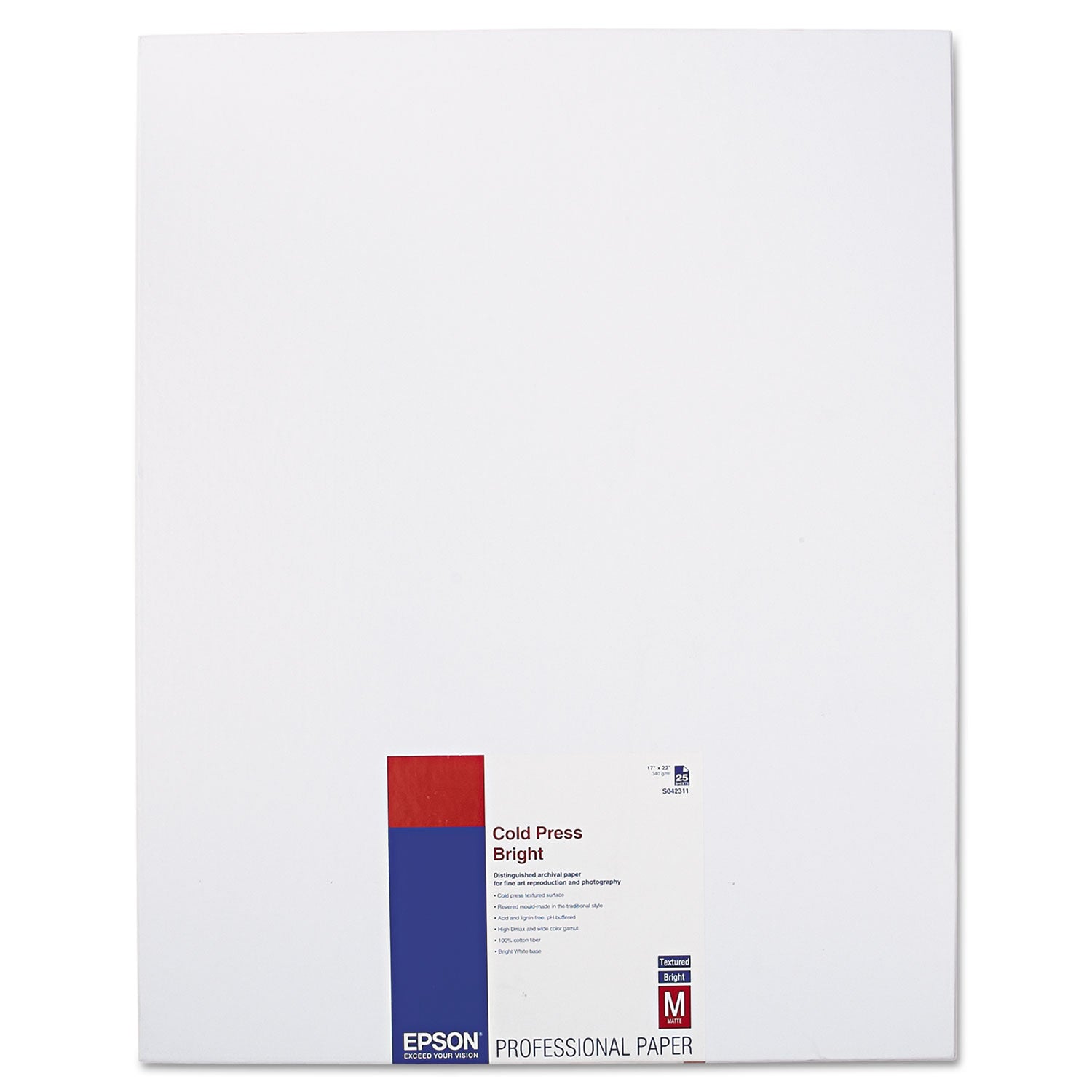 cold-press-bright-fine-art-paper-21-mil-17-x-22-textured-matte-white-25-pack_epss042311 - 1